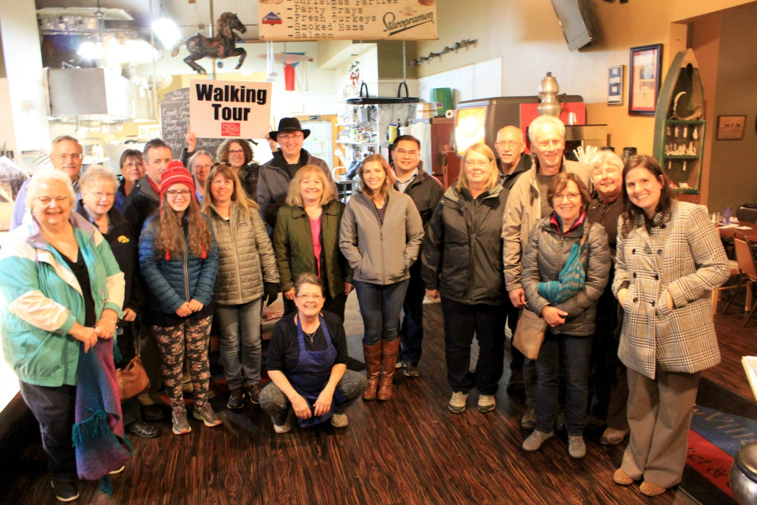 Walking tour group